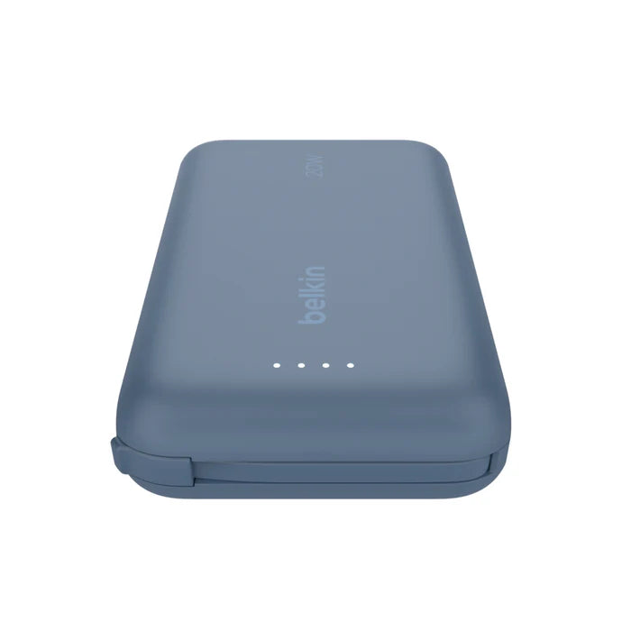 Belkin BoostCharge Power Bank 10K with Integrated Cable Blue