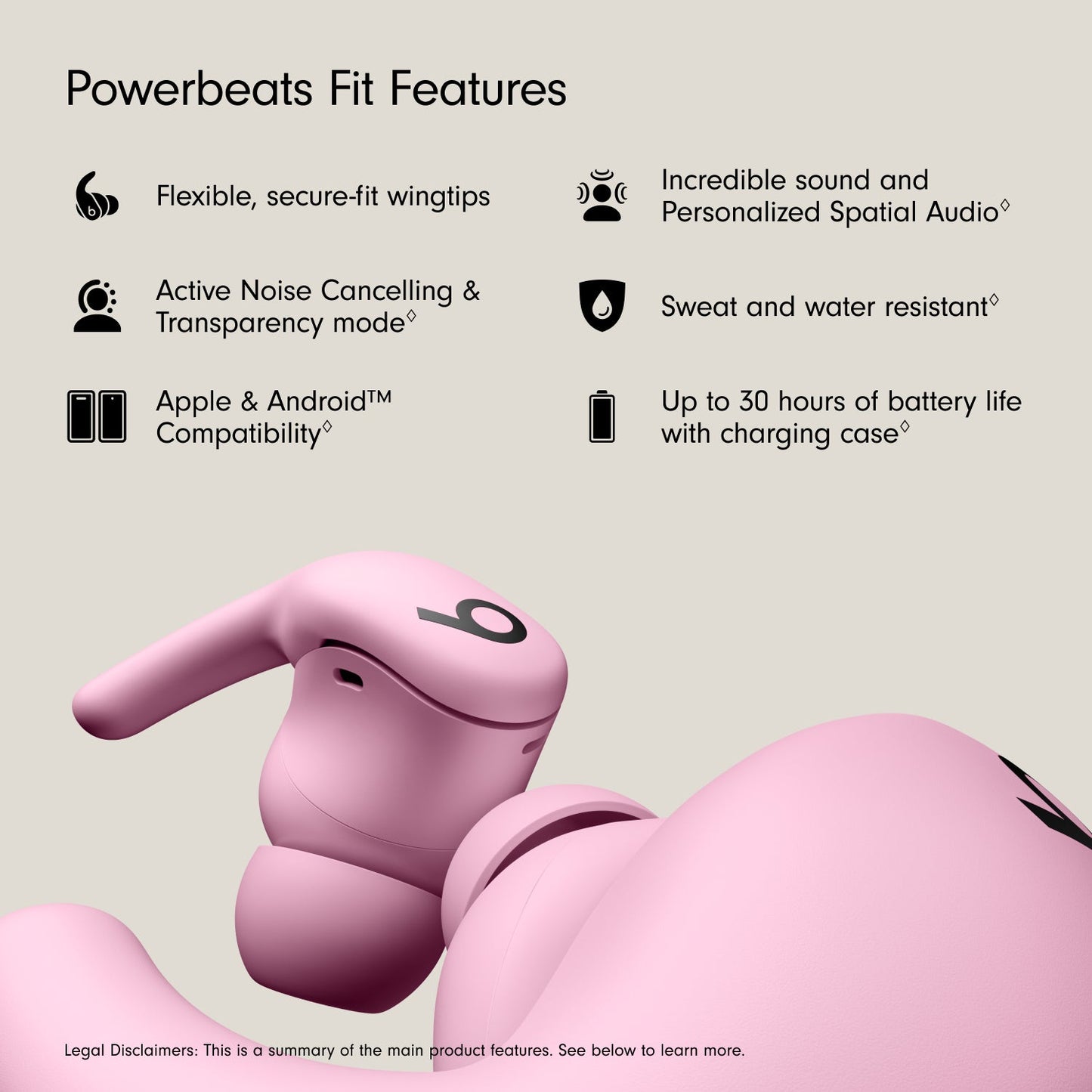 Beats Powerbeats Fit - Power Pink
