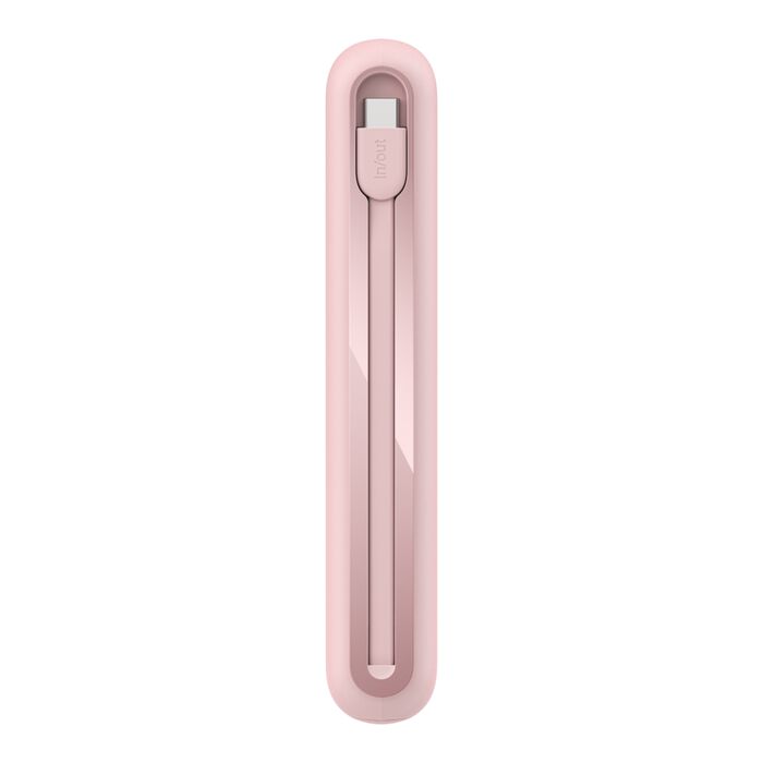 Belkin BoostCharge Portable Power Bank 20K with integrated USB-C cable - Pink