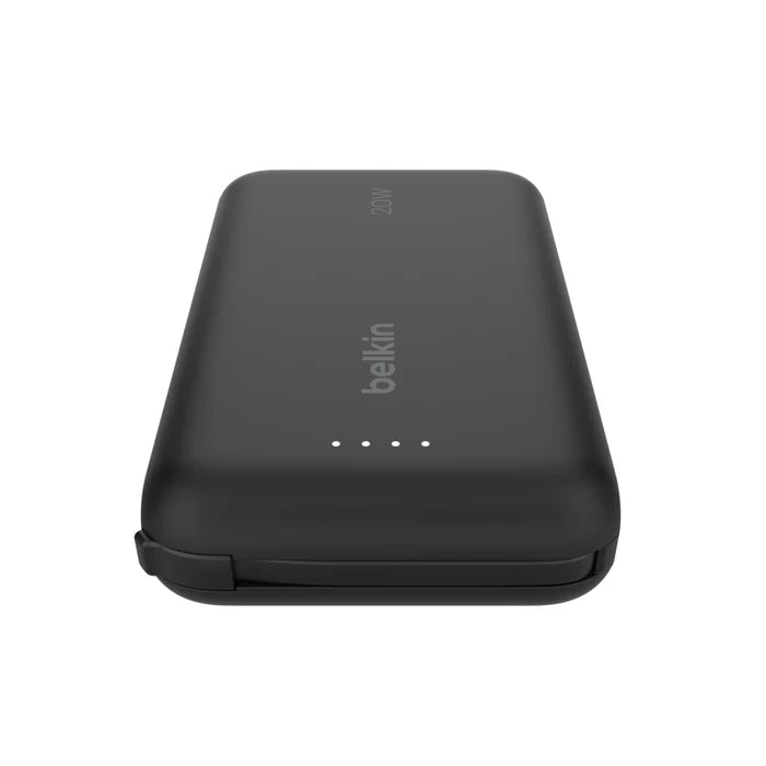 Belkin BoostCharge Power Bank 10K with Integrated Cable Black