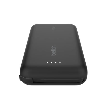 Belkin BoostCharge Power Bank 10K with Integrated Cable Black