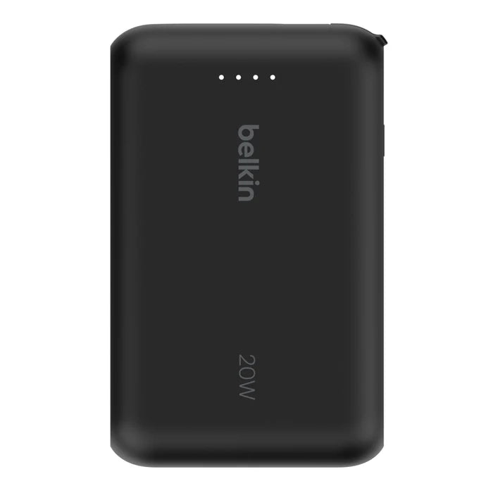 Belkin BoostCharge Power Bank 10K with Integrated Cable Black