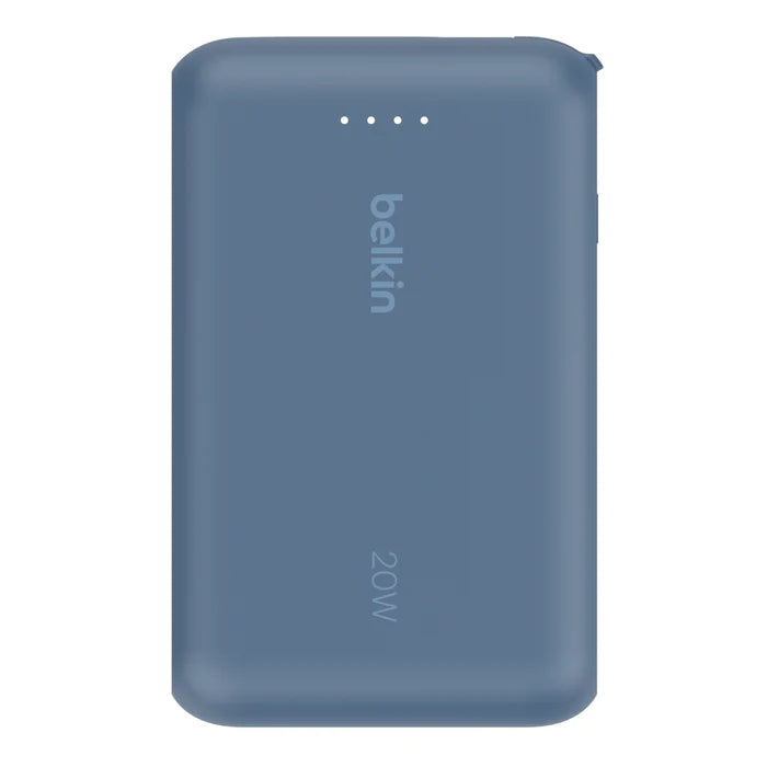 Belkin BoostCharge Power Bank 10K with Integrated Cable Blue