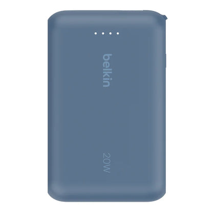 Belkin BoostCharge Power Bank 10K with Integrated Cable Blue
