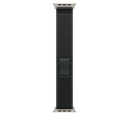 49mm Black Trail Loop - S/M - Natural Titanium Finish