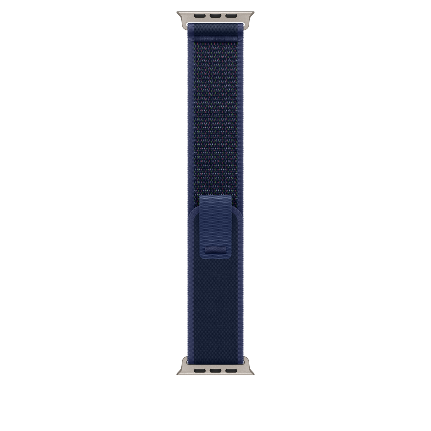 49mm Blue Trail Loop - M/L - Natural Titanium Finish