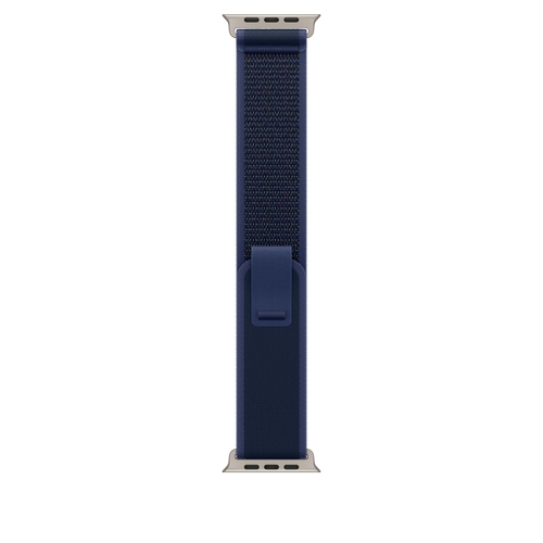 49mm Blue Trail Loop - M/L - Natural Titanium Finish