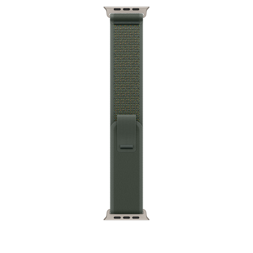49mm Green Trail Loop – S/M - Natural Titanium Finish
