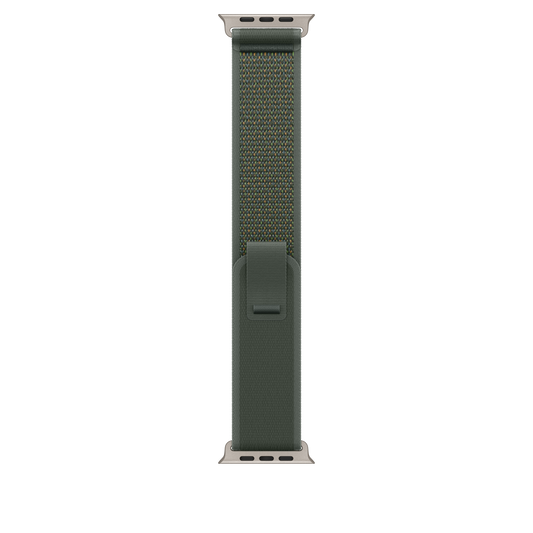 49mm Green Trail Loop – S/M - Natural Titanium Finish