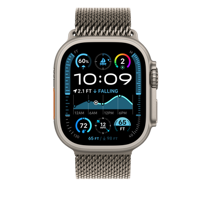 49mm Natural Titanium Milanese Loop - Small