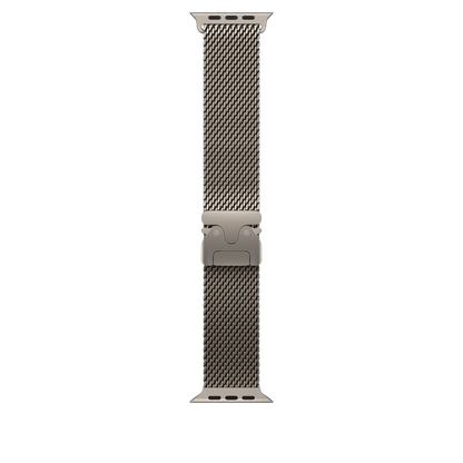 49mm Natural Titanium Milanese Loop - Small