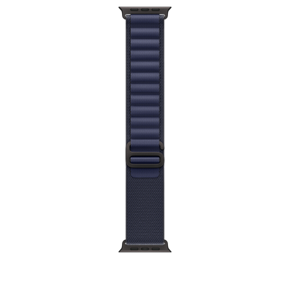 49mm Navy Alpine Loop - Small - Black Titanium Finish