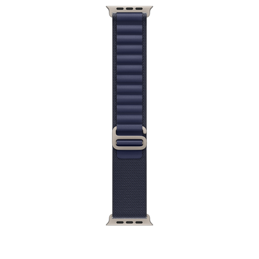 49mm Navy Alpine Loop - Small - Natural Titanium Finish