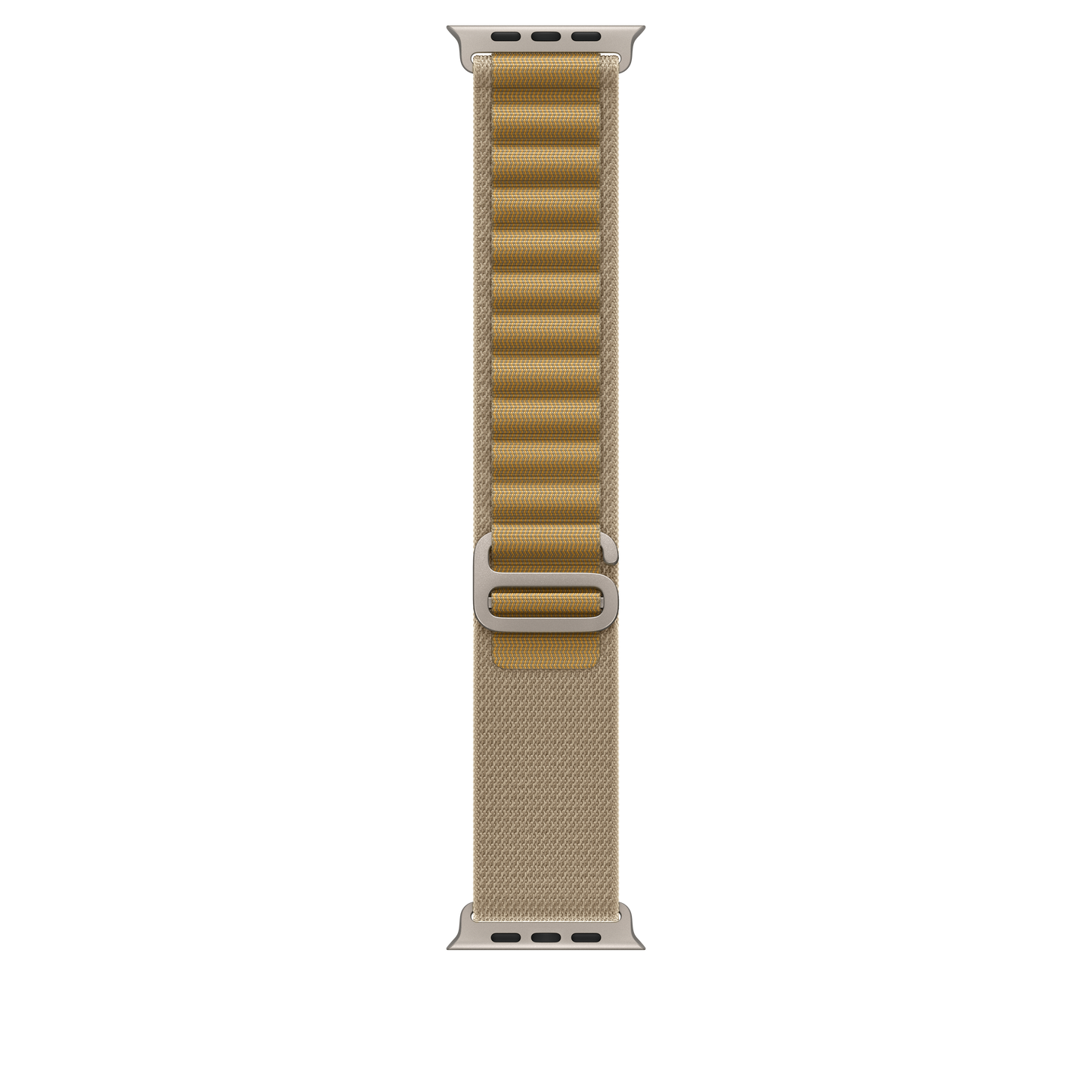 49mm Tan Alpine Loop - Large - Natural Titanium Finish