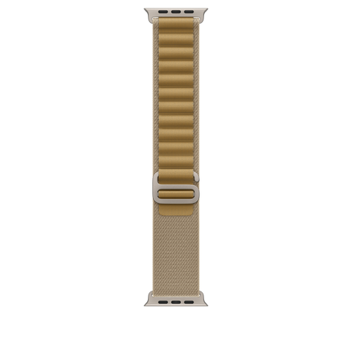 49mm Tan Alpine Loop - Large - Natural Titanium Finish