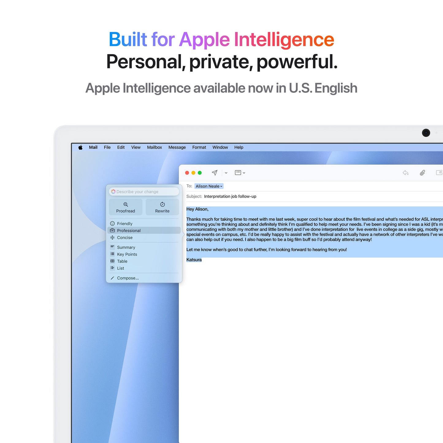 24-inch iMac with Retina 4.5K display: Apple M4 chip with 8-core CPU and 8‑core GPU, 256GB SSD - Blue