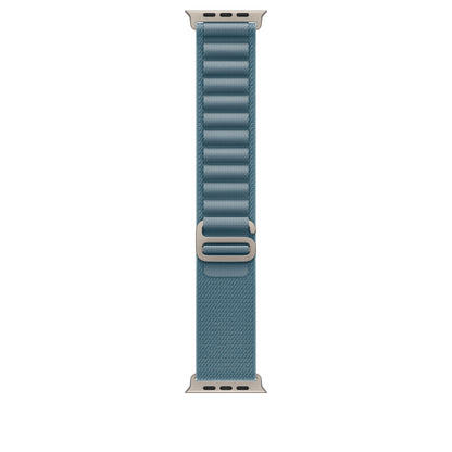 49mm Light Blue Alpine Loop - Medium - Natural Titanium Finish