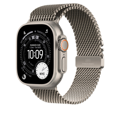 49mm Natural Titanium Milanese Loop - Large