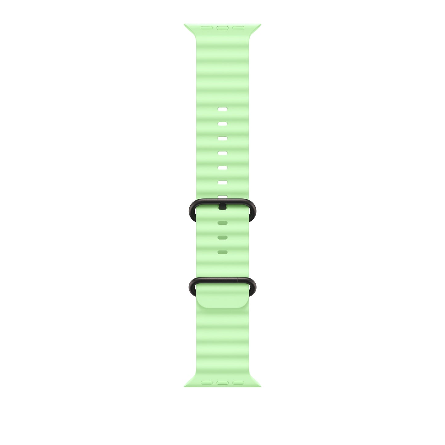 49mm Neon Green Ocean Band - Black Titanium Finish