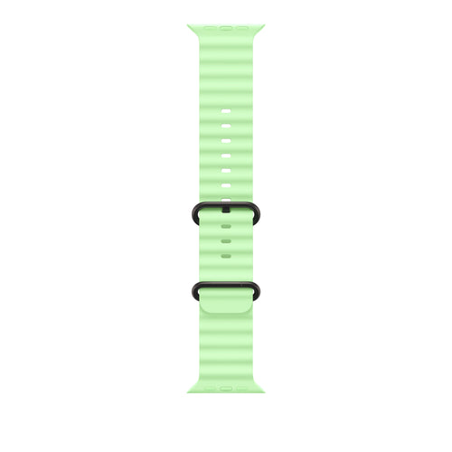 49mm Neon Green Ocean Band - Black Titanium Finish