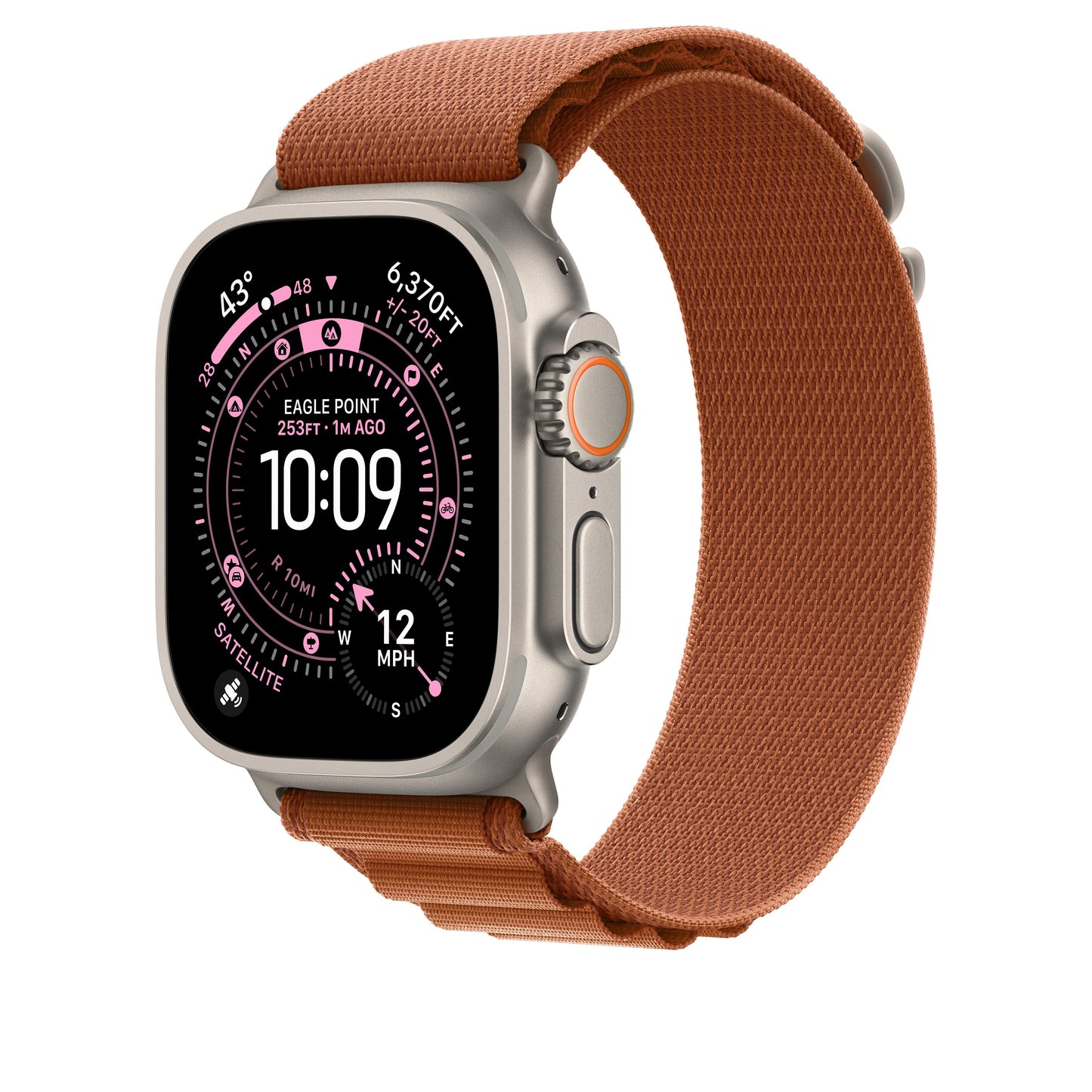 49mm Terracotta Alpine Loop - Medium - Natural Titanium Finish