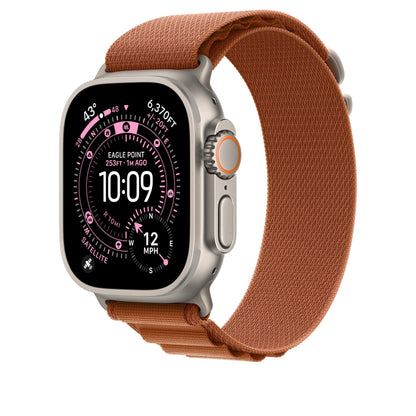 49mm Terracotta Alpine Loop - Medium - Natural Titanium Finish