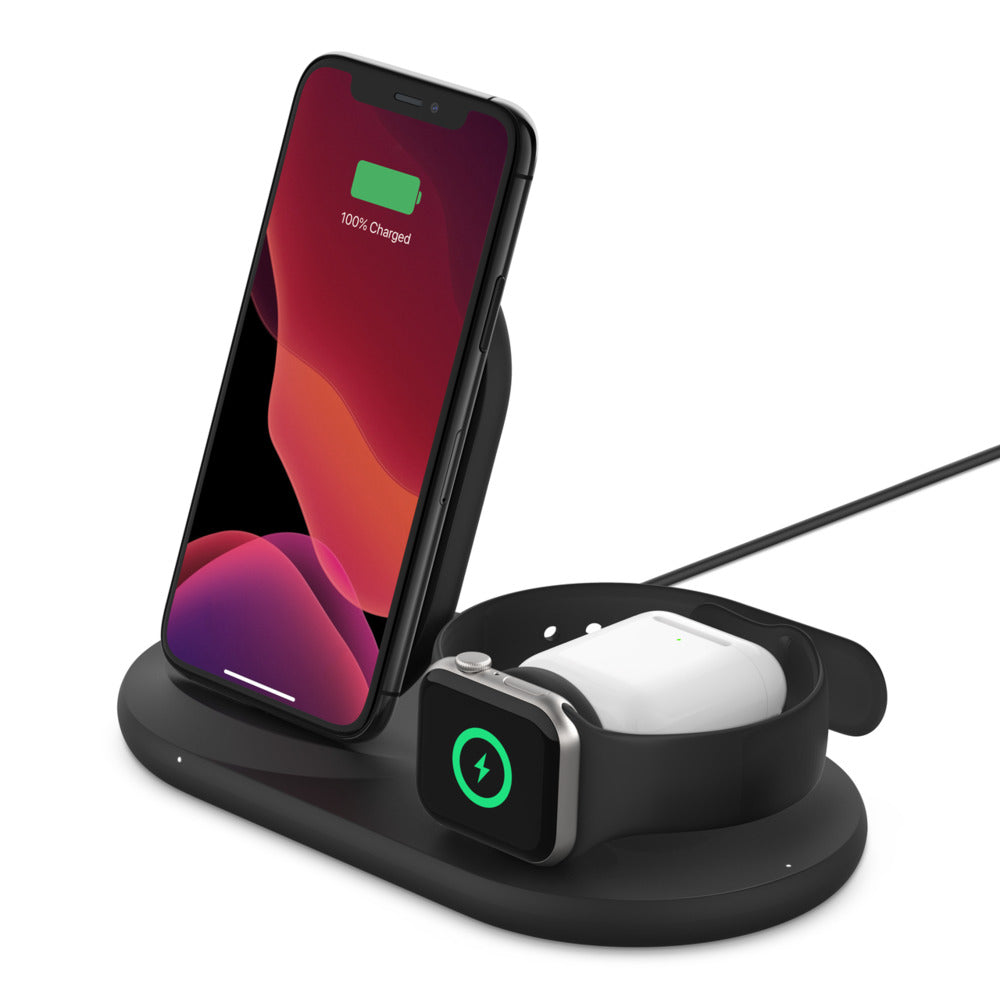 Belkin BOOST↑CHARGE™ 3-in-1 Wireless Charger - Black