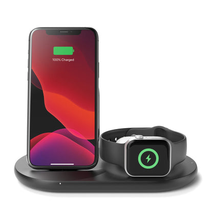 Belkin BOOST↑CHARGE™ 3-in-1 Wireless Charger - Black